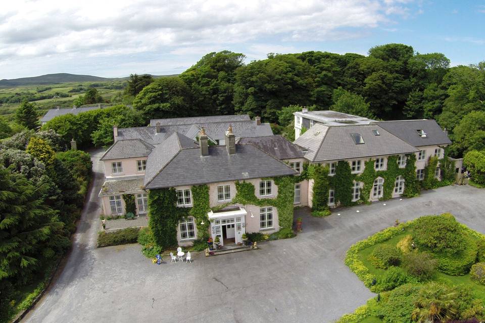 Aeriel view of House