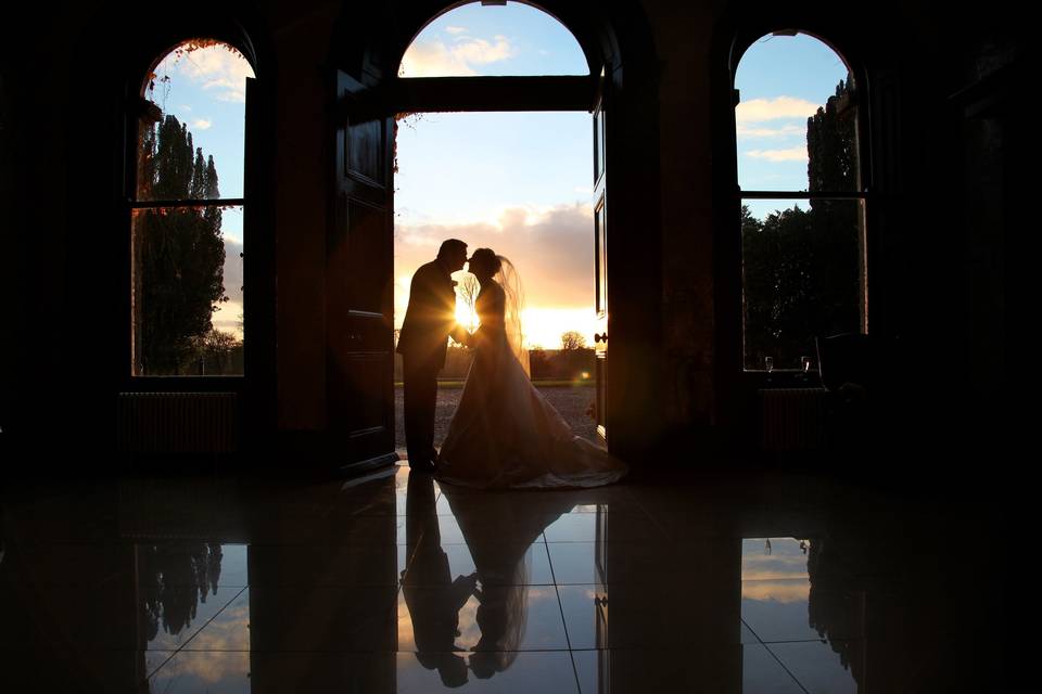 Old House Main Door Wedding Sunset