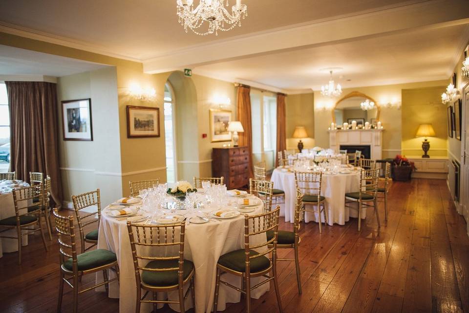 intimate wedding in the drawing room