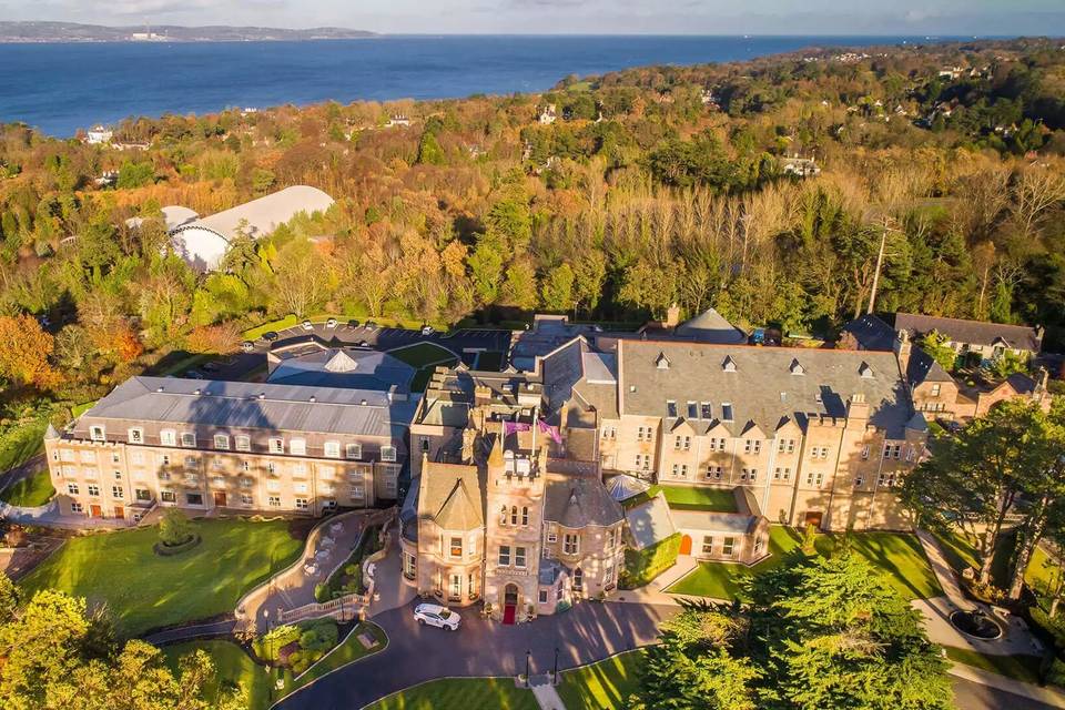 Aerial view of Culloden Estate & Spa