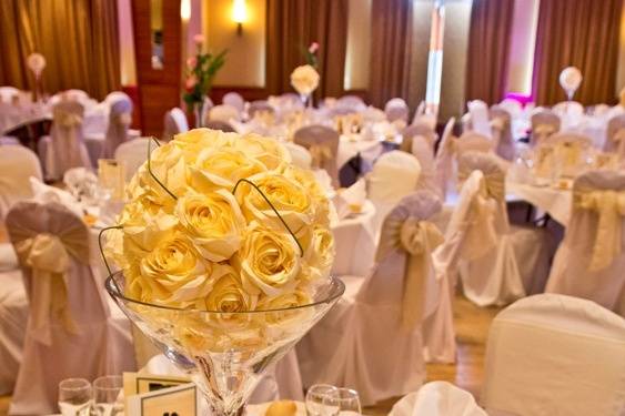 Beautiful Yellow Rose Centre Pieces