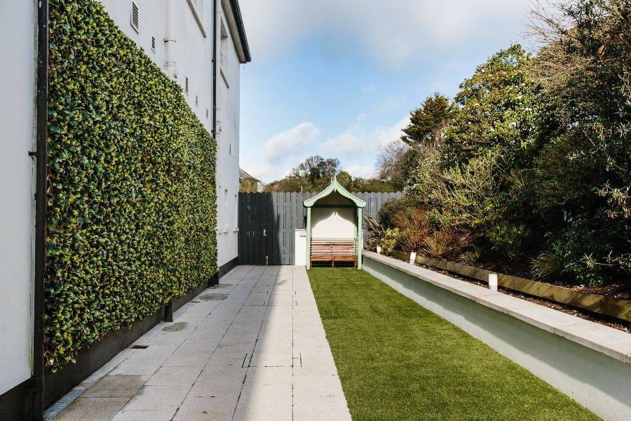 Outdoor cocktail area