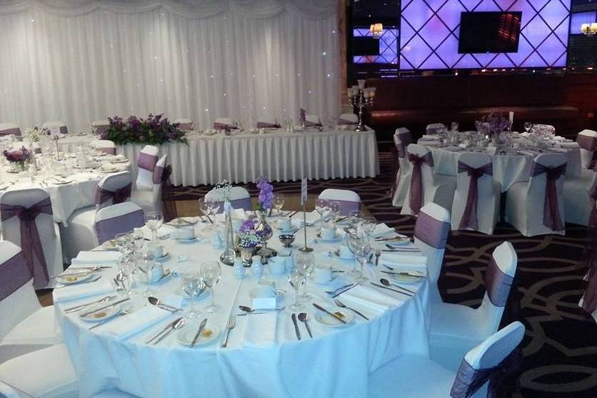 Elegant ballroom at The Ashburn Hotel