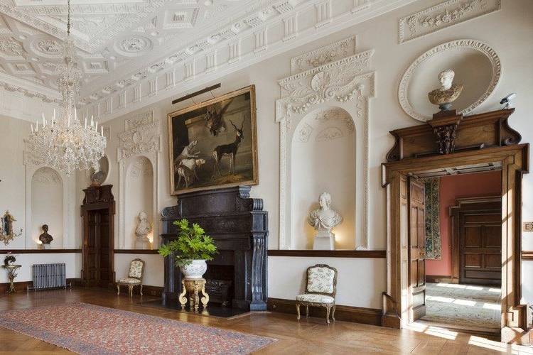 Antique interiors and famous artworks
