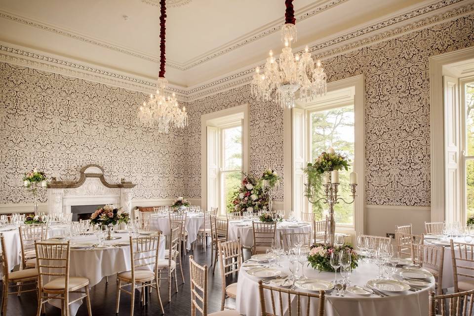 Table setting in the Pavilion