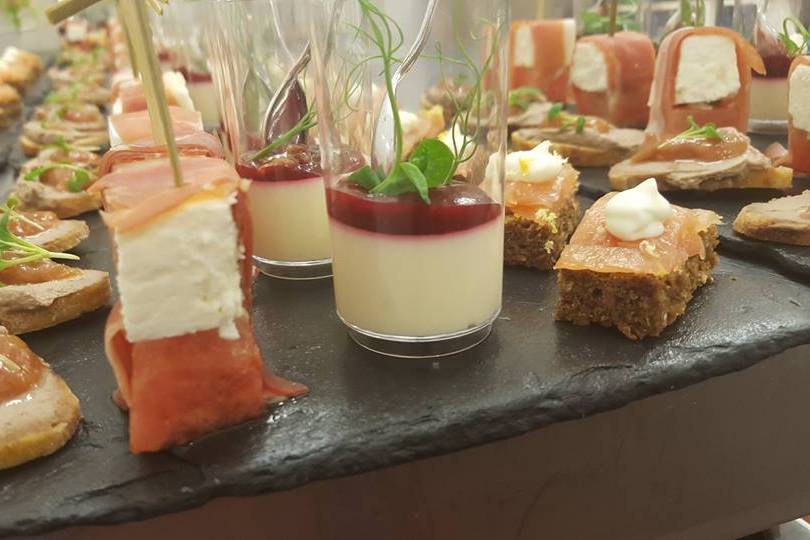 Selection of pre dinner canape