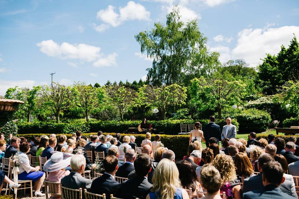 Outdoor ceremony...