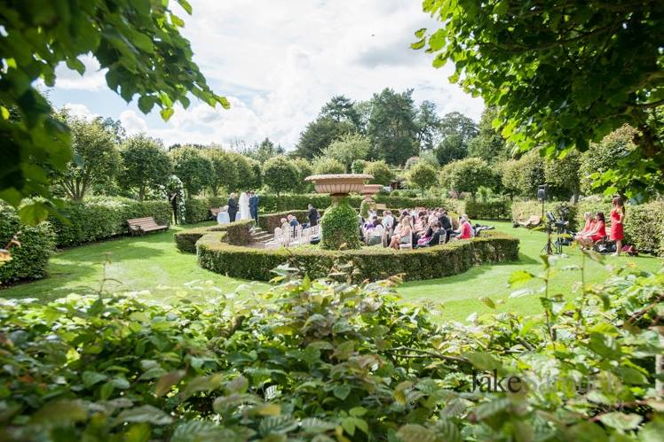 Outdoor ceremony setup