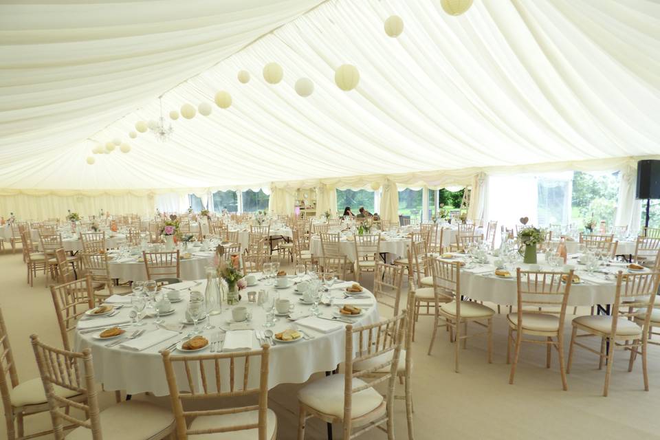 Marquee reception