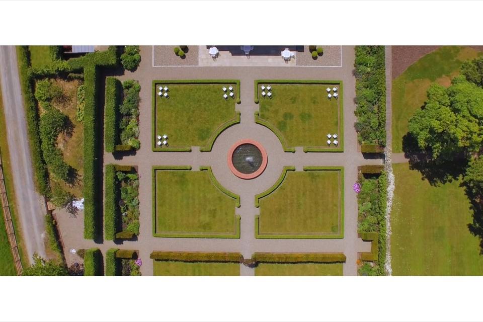 The Walled Garden from the air