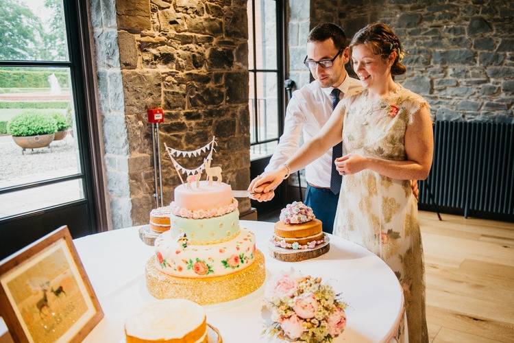 Cutting the cake!