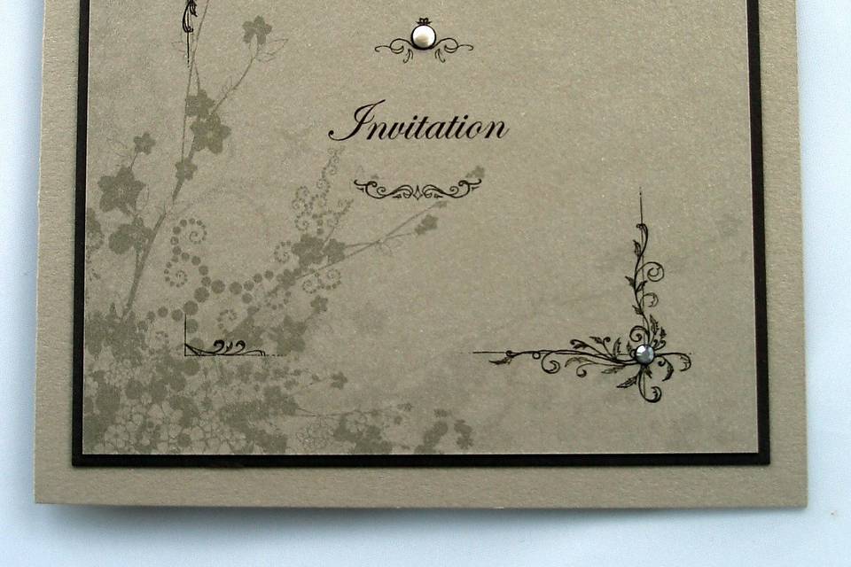 Champagne Gold Invitation