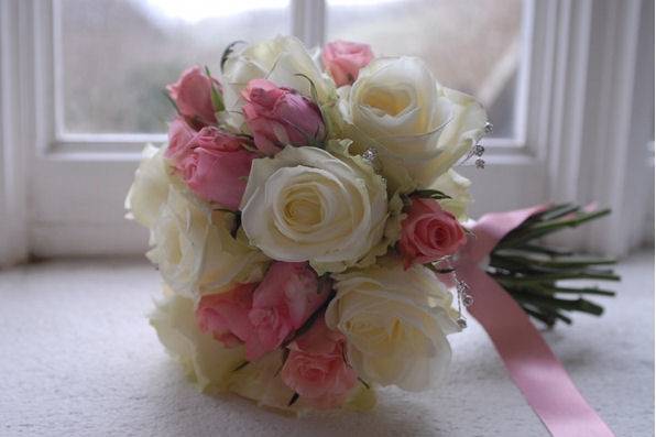 Pink and Ivory bouquet