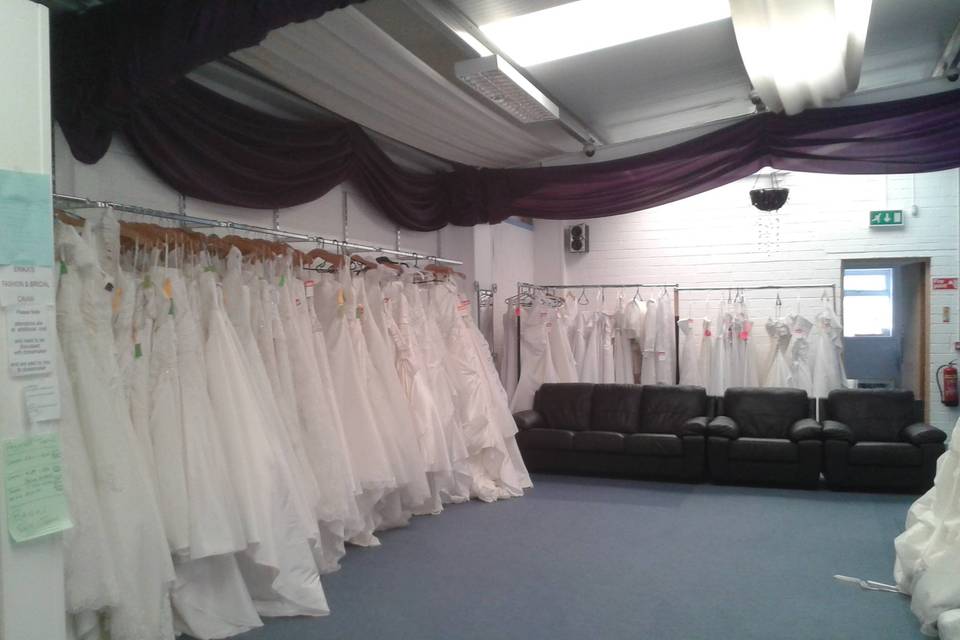 Collection of wedding dresses