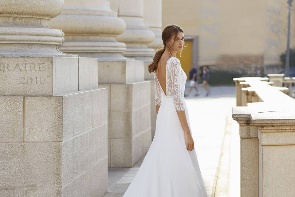 Vee Back Bridal Dress