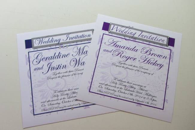 On Silver Pond Wedding Stationery