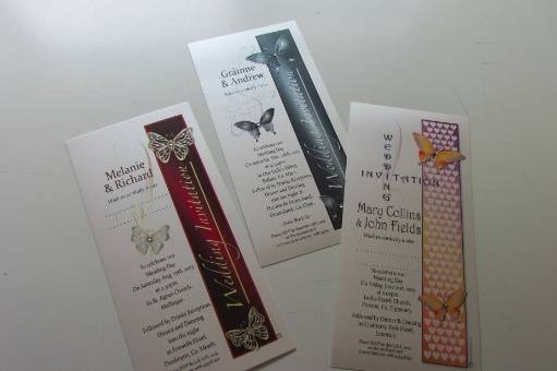 Tall Single Sided Invites