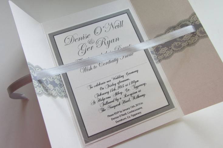 On Silver Pond Wedding Stationery