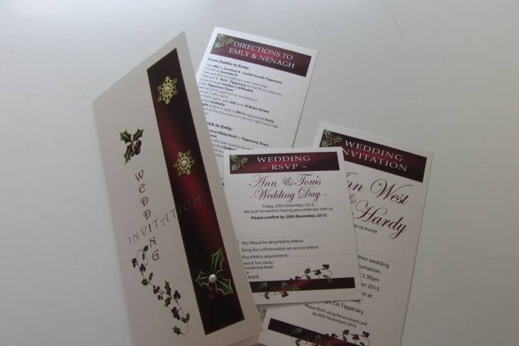 On Silver Pond Wedding Stationery