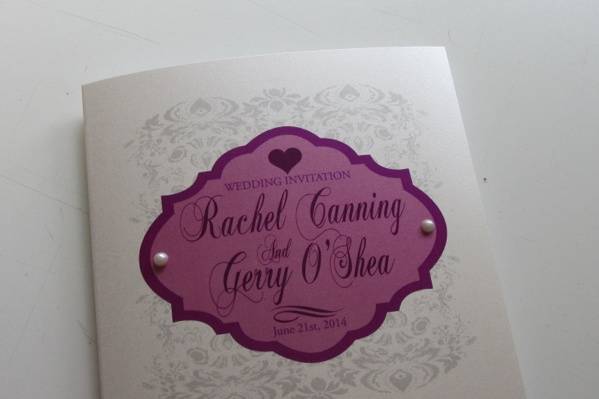 On Silver Pond Wedding Stationery