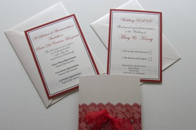 On Silver Pond Wedding Stationery