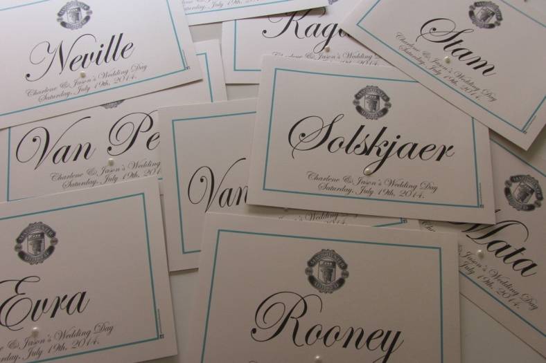 Wedding Table Cards