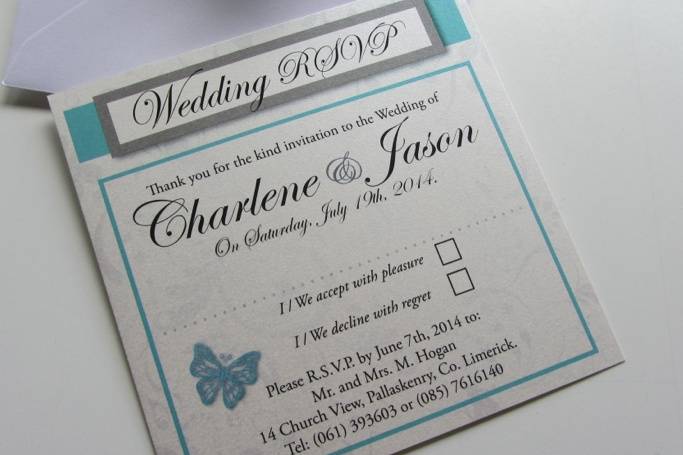 On Silver Pond Wedding Stationery