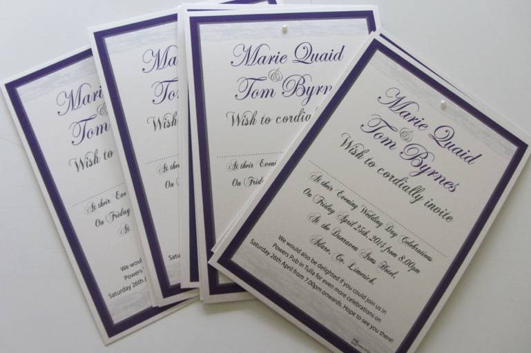 On Silver Pond Wedding Stationery