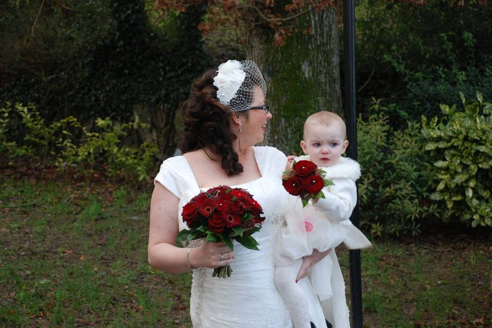 Bride arriving at Church