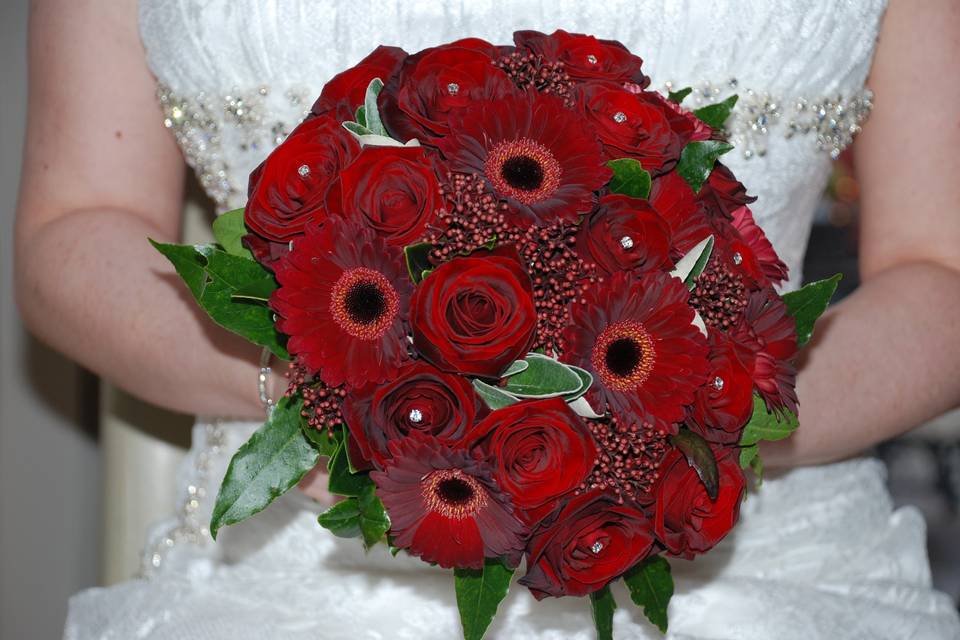 Bride & Flowers