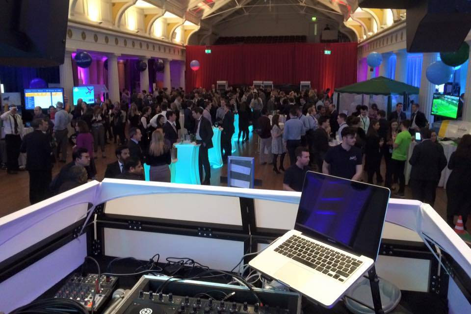 Wedding view from the DJ booth