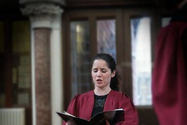 Eileen Coyle singing