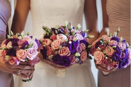 Pink and purple flower theme