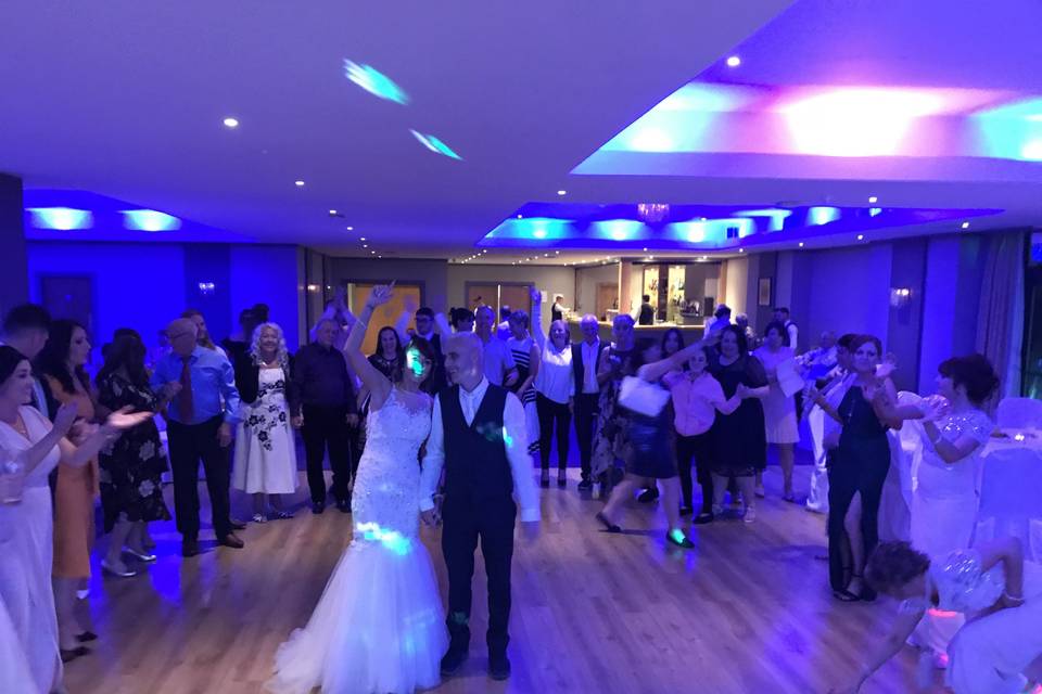 Newlyweds take to the dance floor