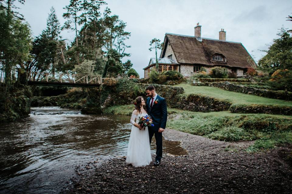 Rustic lodge wedding Ireland