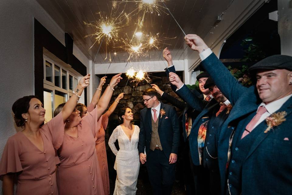 Wedding party Sparklers