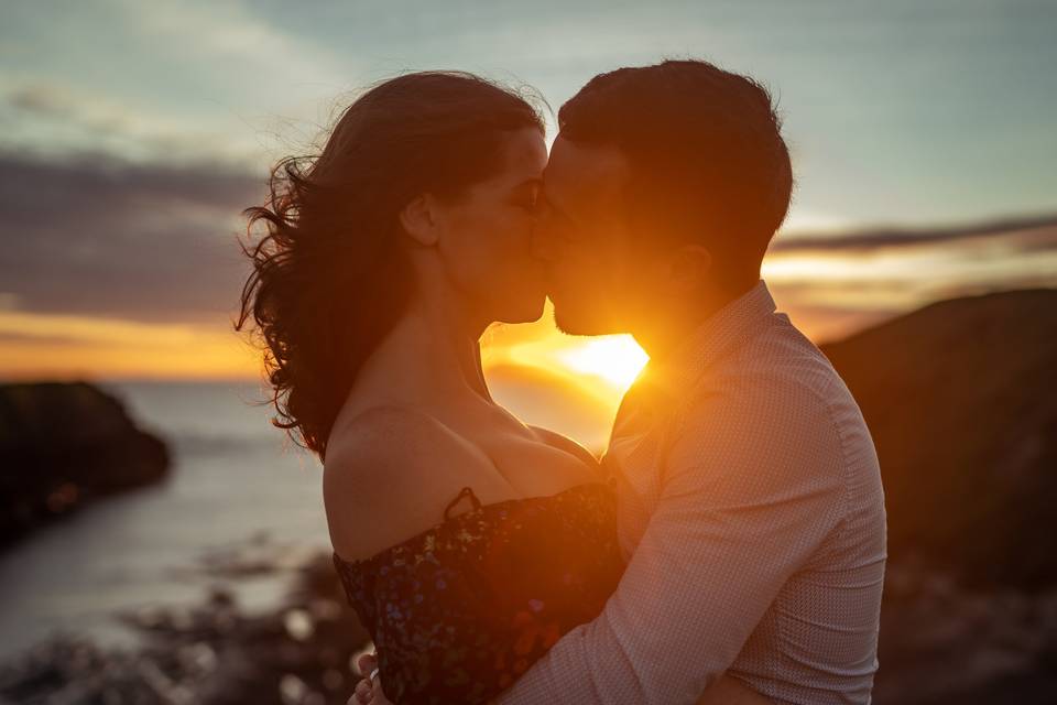 Sunset kiss