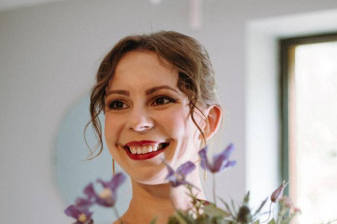 Smiling bride