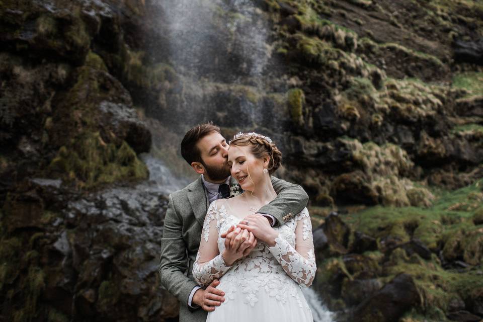 Waterfall wedding