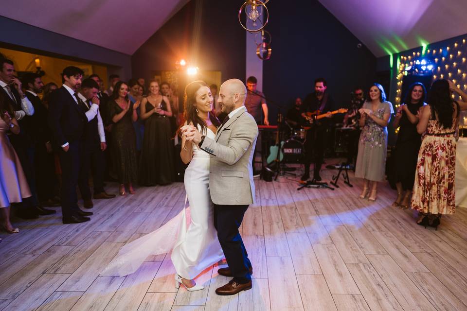 Cozy first dance moment.