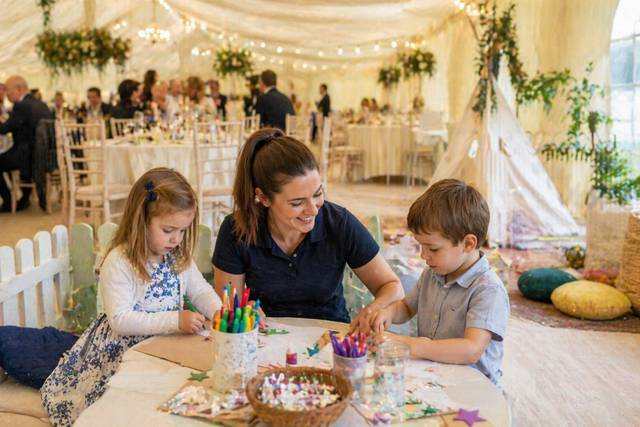 Playing at reception