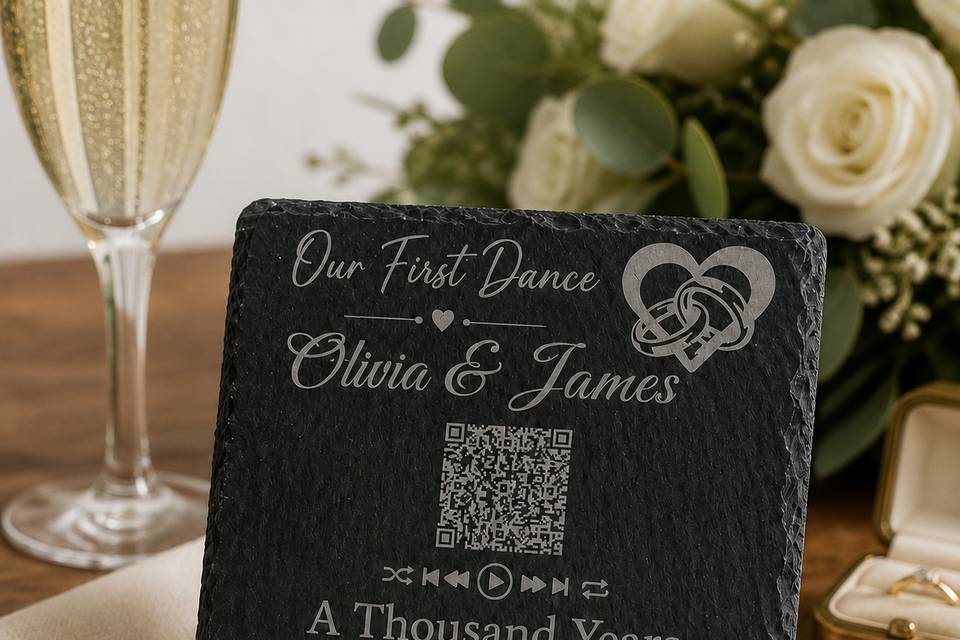 First Dance Slate Plaque