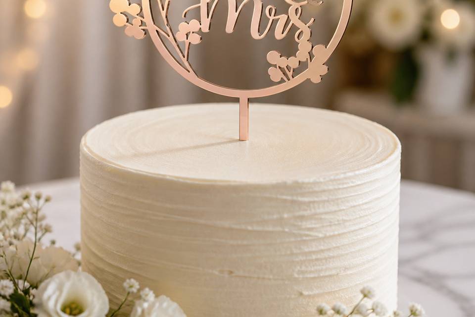 Mr & Mrs Cake Topper